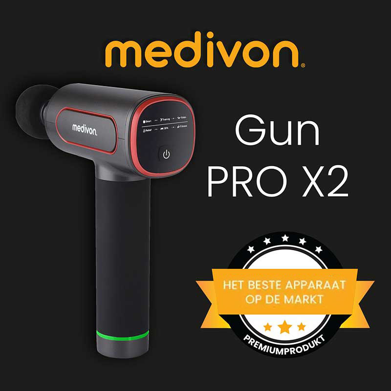 Gun Pro X2 – Handmassageapparaat voor het lichaam en de spieren - Afbeelding 2