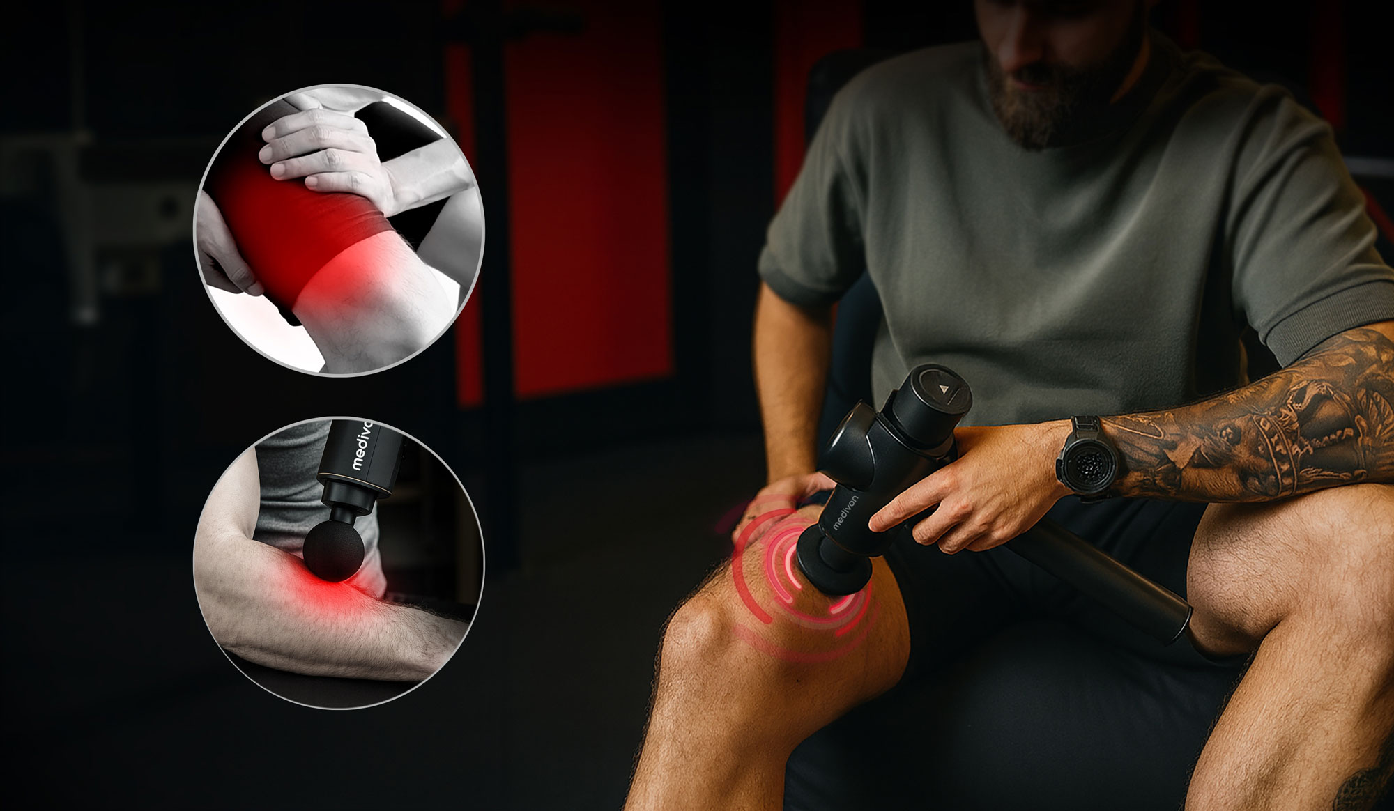 Medivon Gun Bandit - Perkussions-Handmassagegerät für den Körper – Bild 8