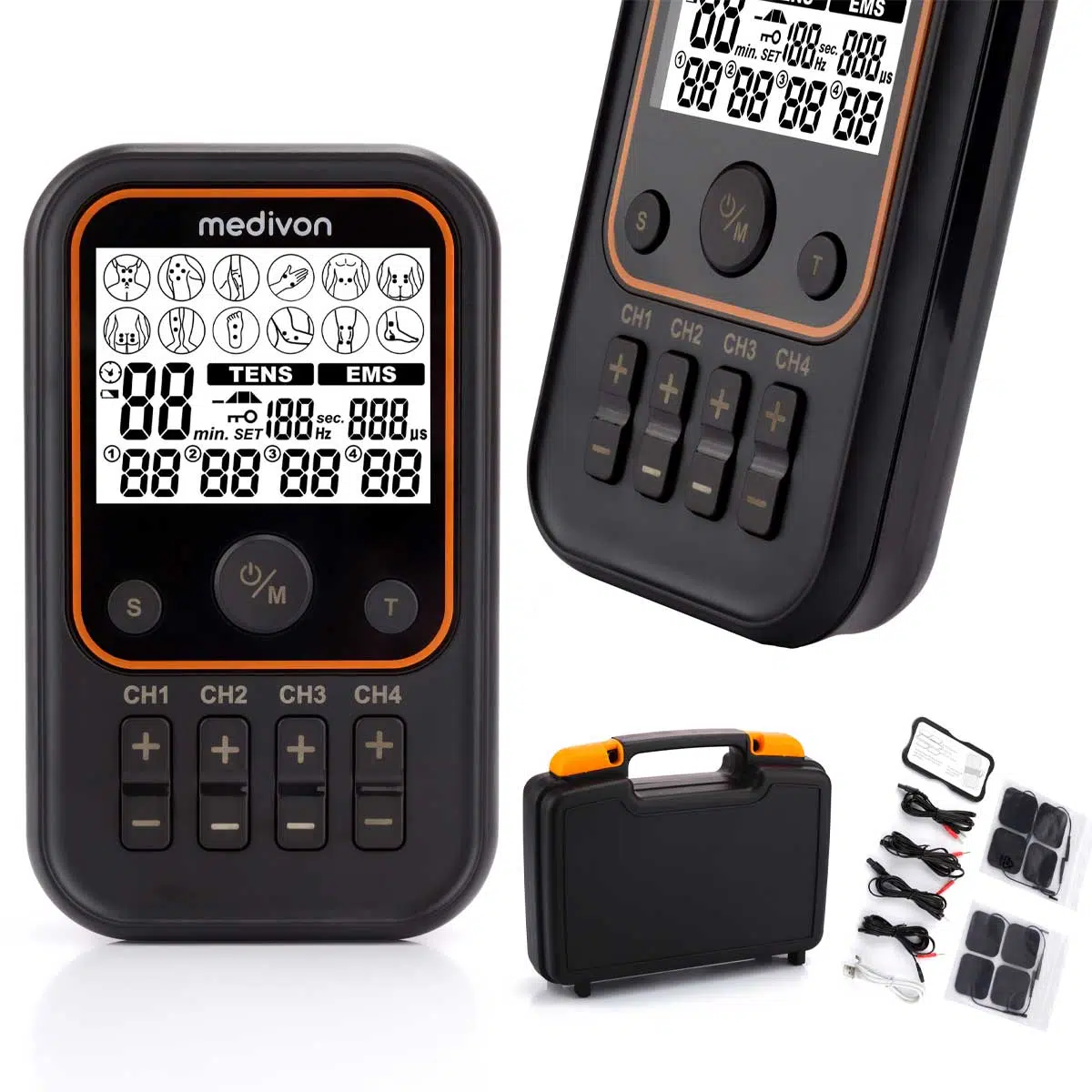 Medivon OdinFlex PRO Zertifiziert Muskel Elektrostimulator für EMS / TENS, Trainingsgerät